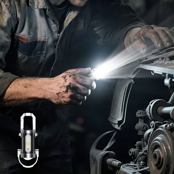 Mini Rechargeable Keychain Flashlight – Portable LED Pocket Light with USB Charging